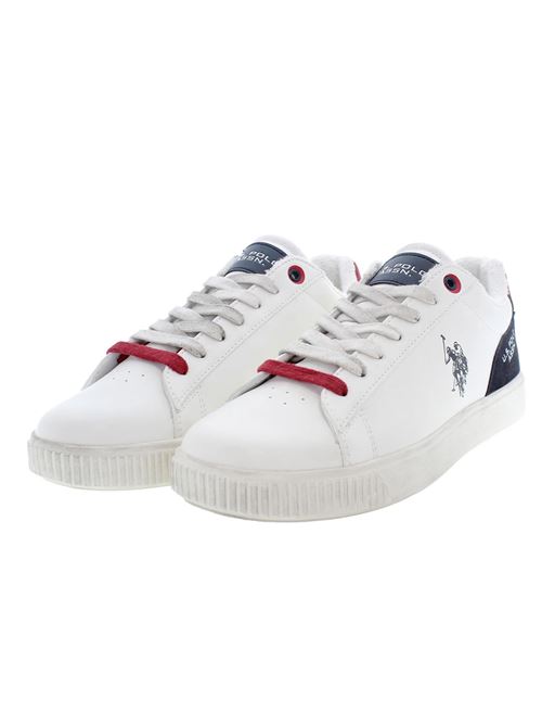 U.S. POLO Assn. Sneaker in ecopelle U.S. POLO | TYMES008ECOWHI-DBL06